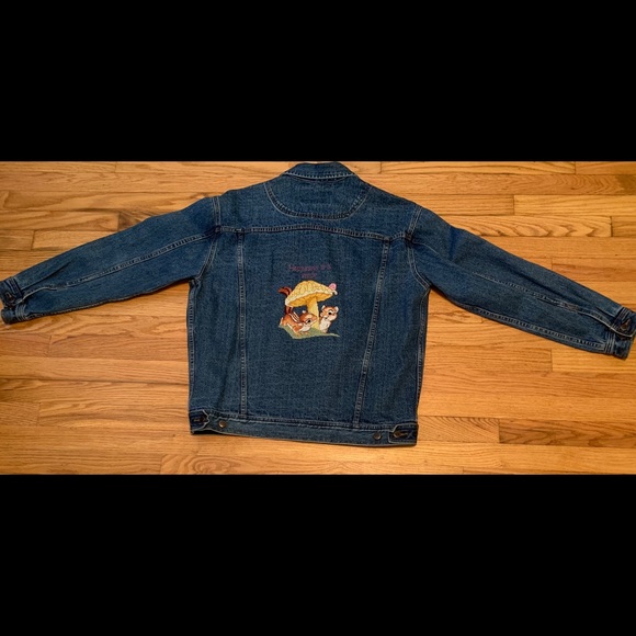 VTG Tweety Bird Sylvester Chipmunk Denim Jacket - Picture 6 of 7